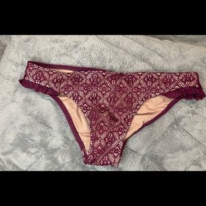 Burgundy swim bottoms